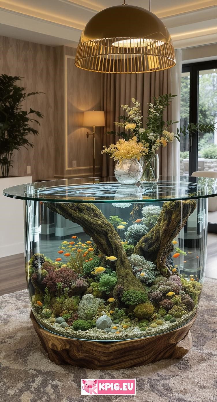 Aquarium dining table ideas (11)