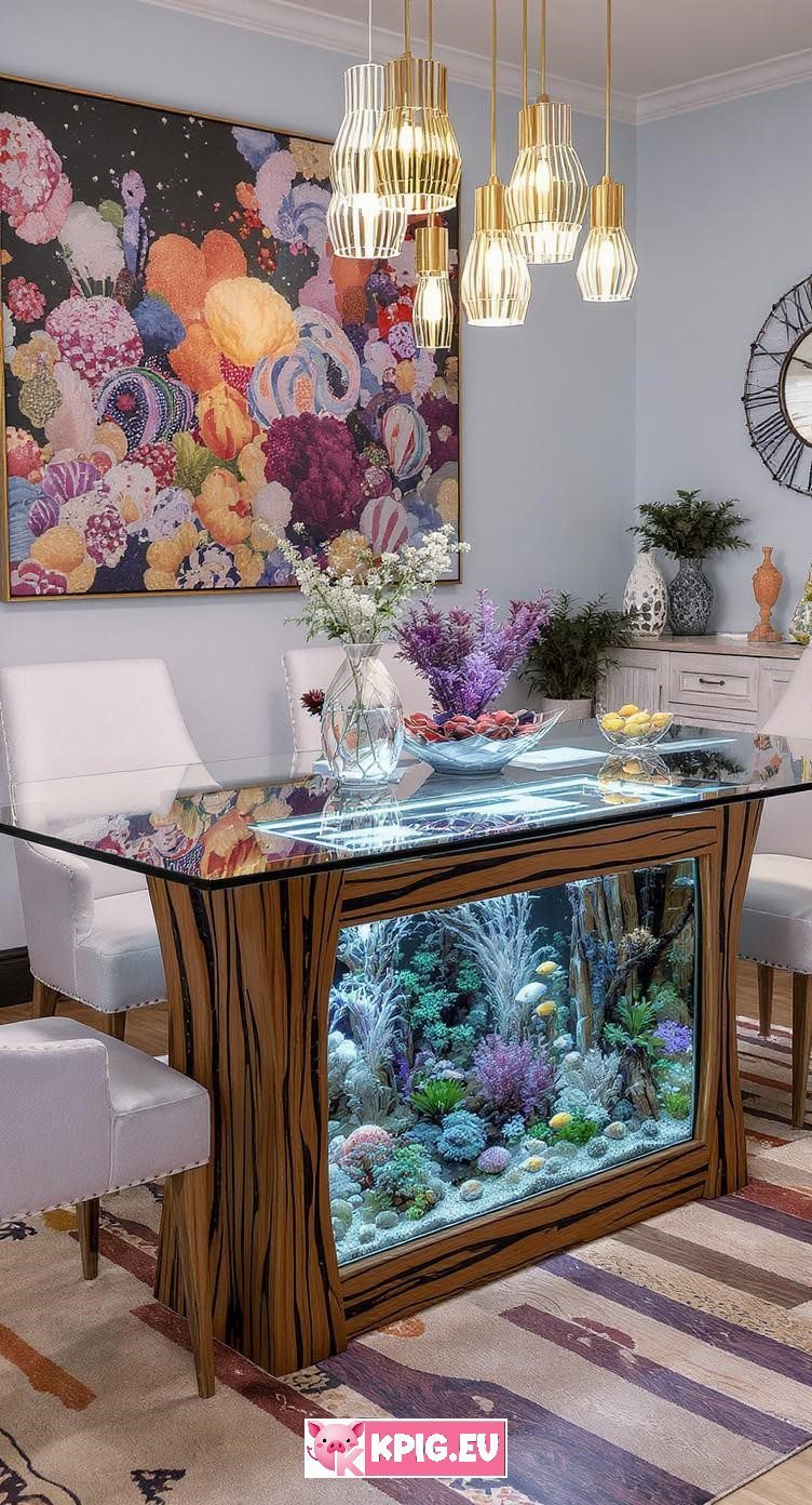 Aquarium dining table ideas (12)