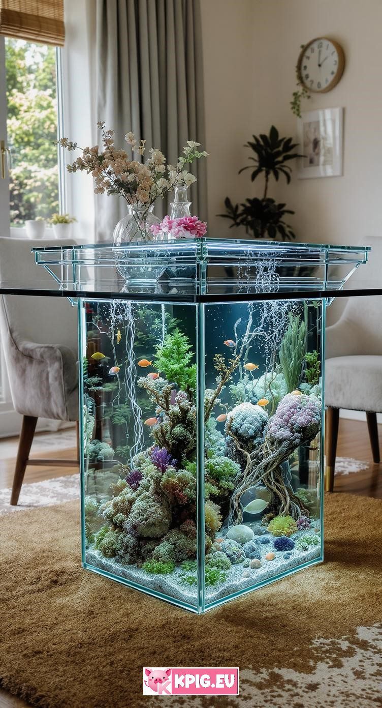Aquarium dining table ideas (13)
