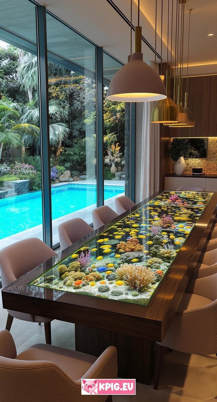 Aquarium dining table ideas (2)