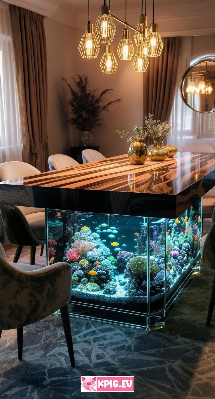 Aquarium dining table ideas (3)
