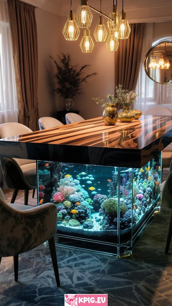 Aquarium dining table ideas (3)