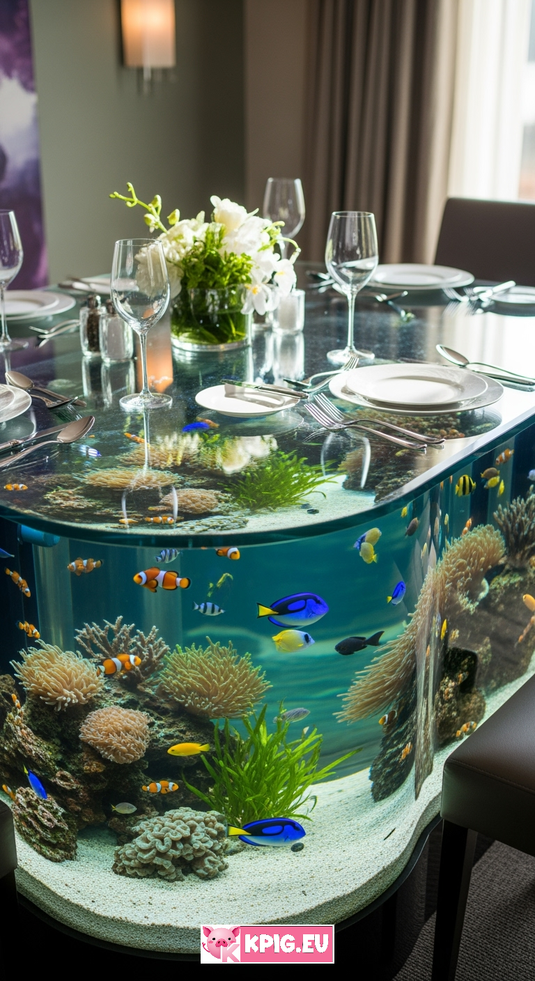 Aquarium dining table ideas (5)