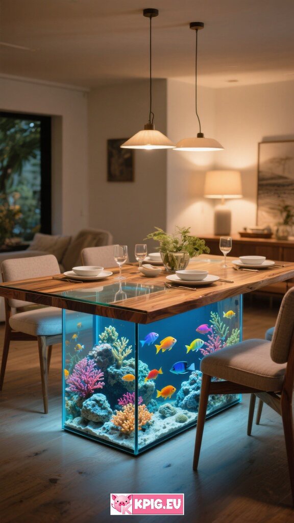Aquarium dining table ideas (6)