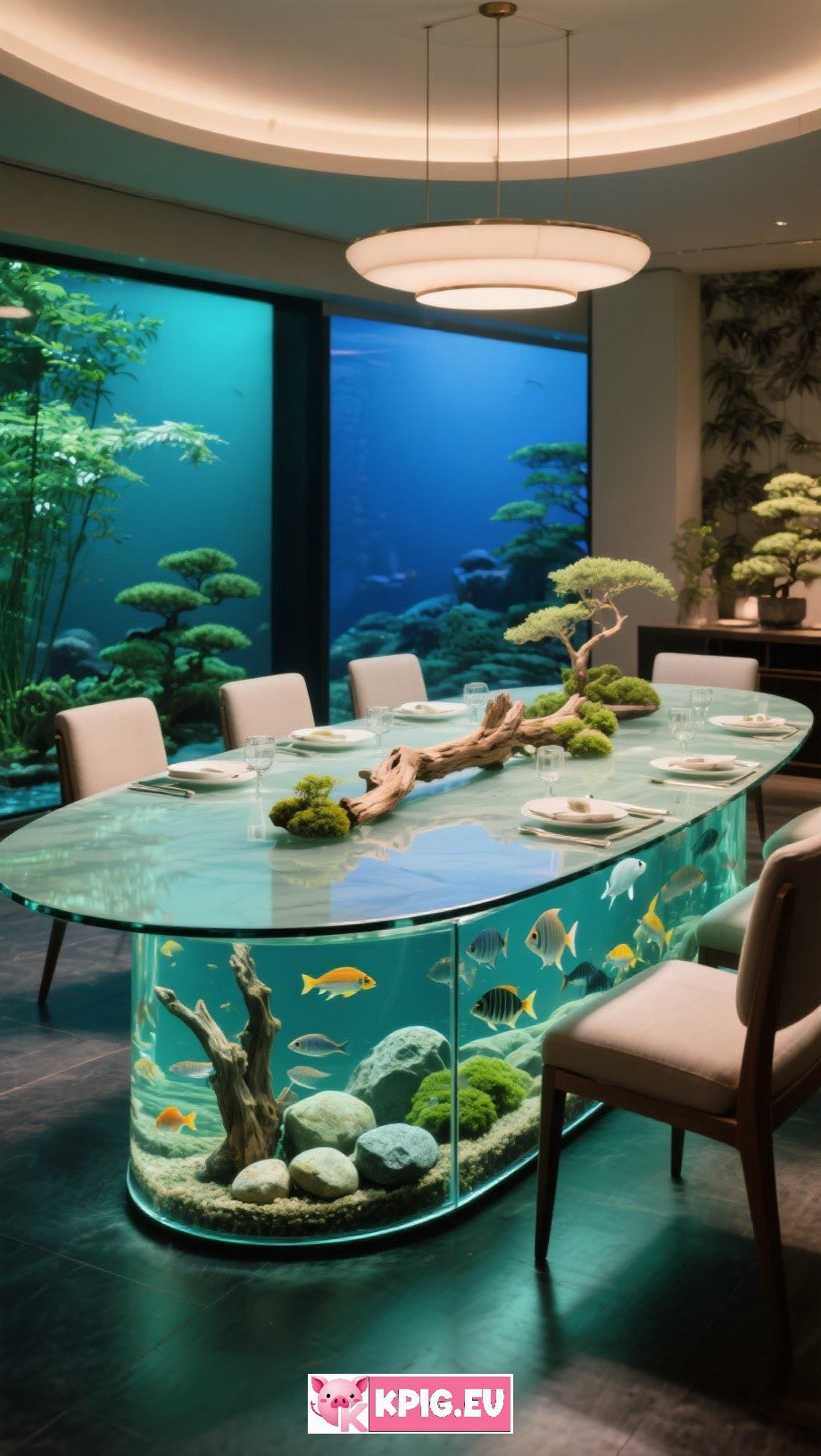 Aquarium dining table ideas (7)