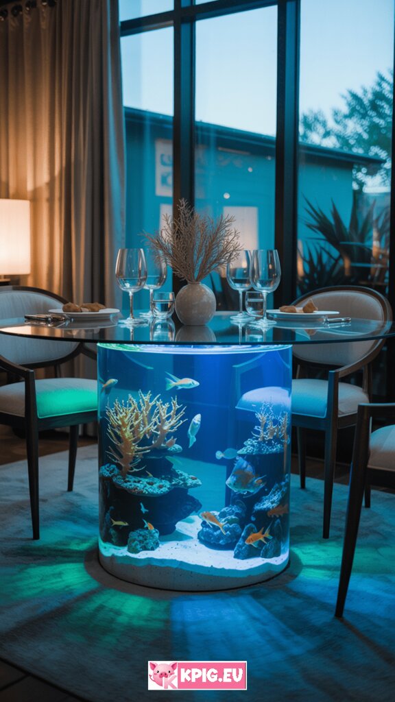 Aquarium dining table ideas (7)