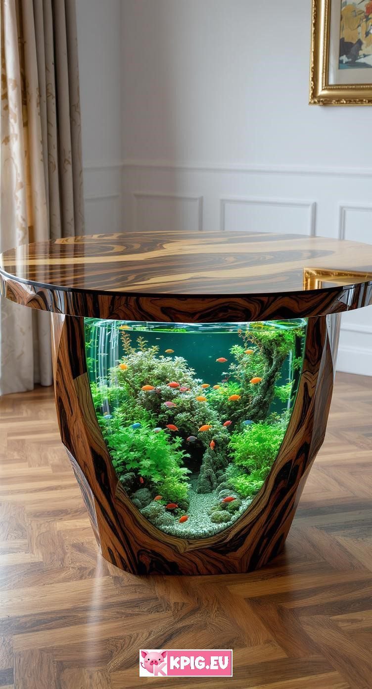 Aquarium dining table ideas (9)