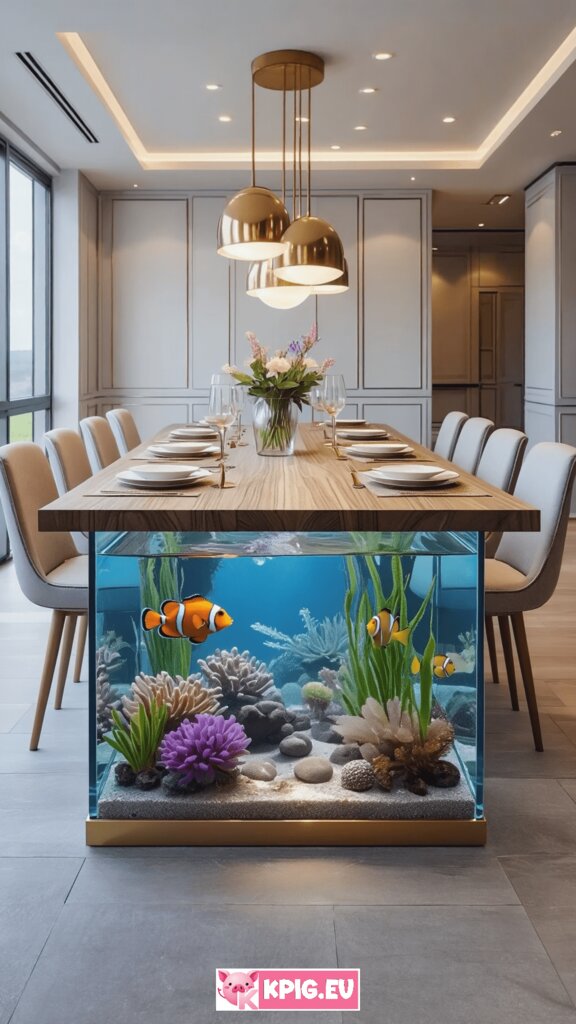 Aquarium dining table ideas (9)
