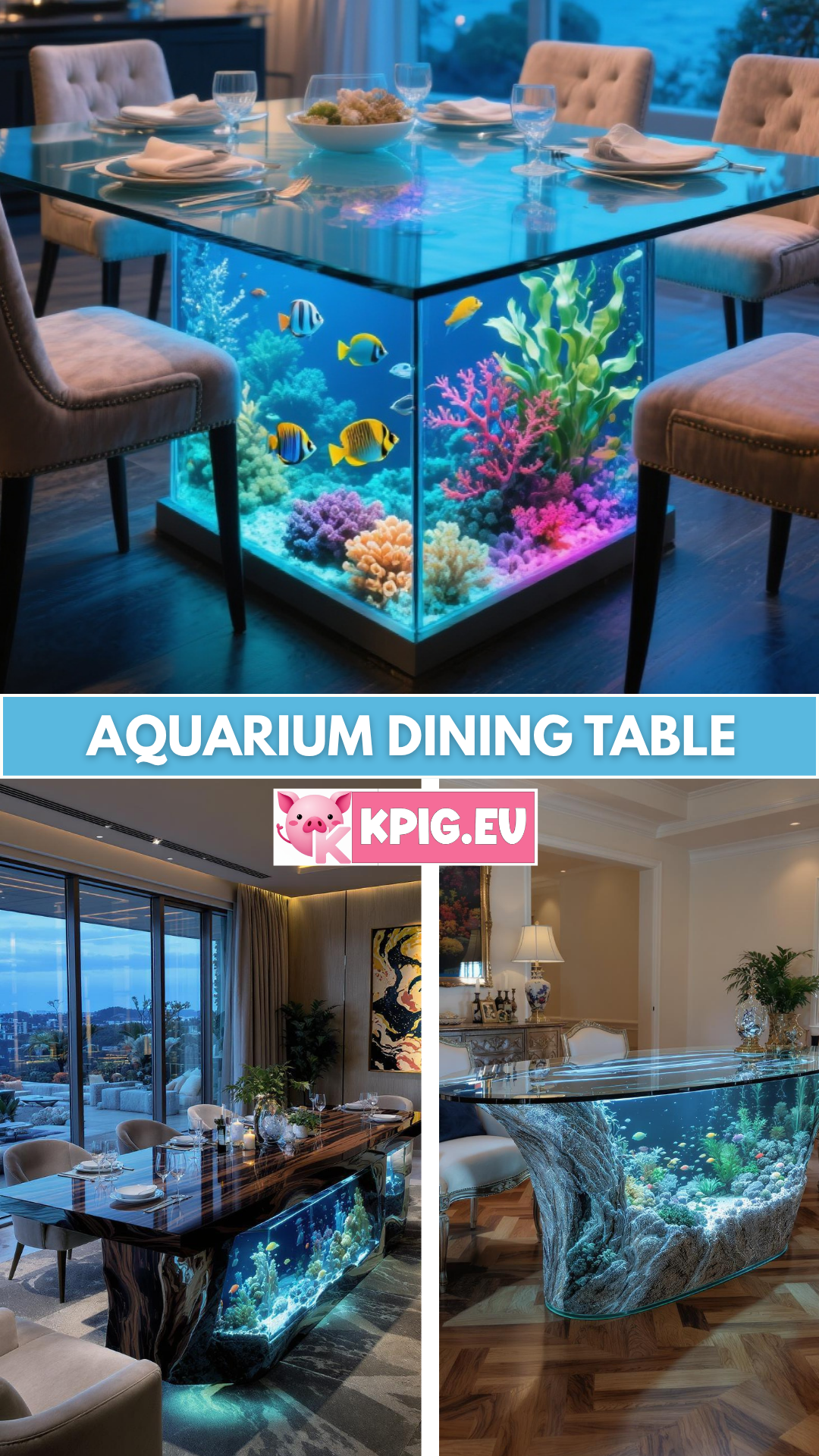 Aquarium dining table ideas that wow