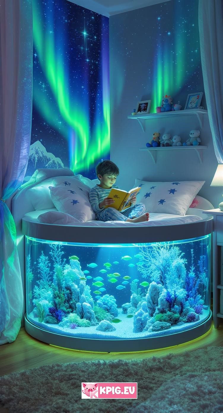 Kids aquarium beds