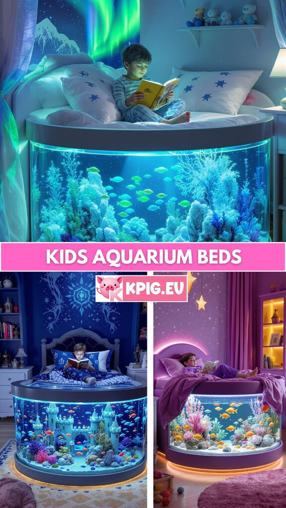 Kids aquarium beds